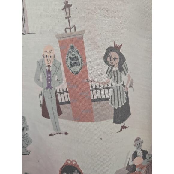 Disney Haunted Mansion Short Sleeve Oversized Sleep Shirt Adult Medium - Picture 3 of 6